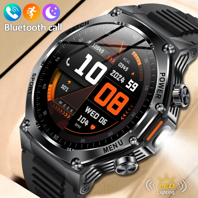 

New Men's Smart Watch 2025 Bluetooth Call One Click Connection Watches IP67 Waterproof 800mAh Battery Smartwatch Man Android iOS