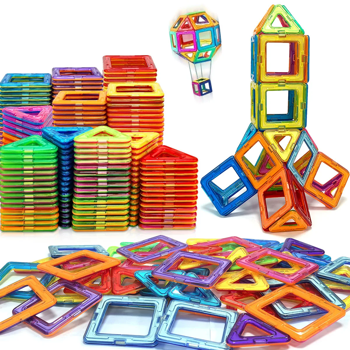 

Big Size Magnetic Building Blocks - 3D STEM Educational Constructor Set Toys for Learning and Birthday Gifts with Random Color