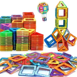 Big Size Magnetic Building Blocks - 3D STEM Educational Constructor Set Toys for Learning and Birthday Gifts with Random Color