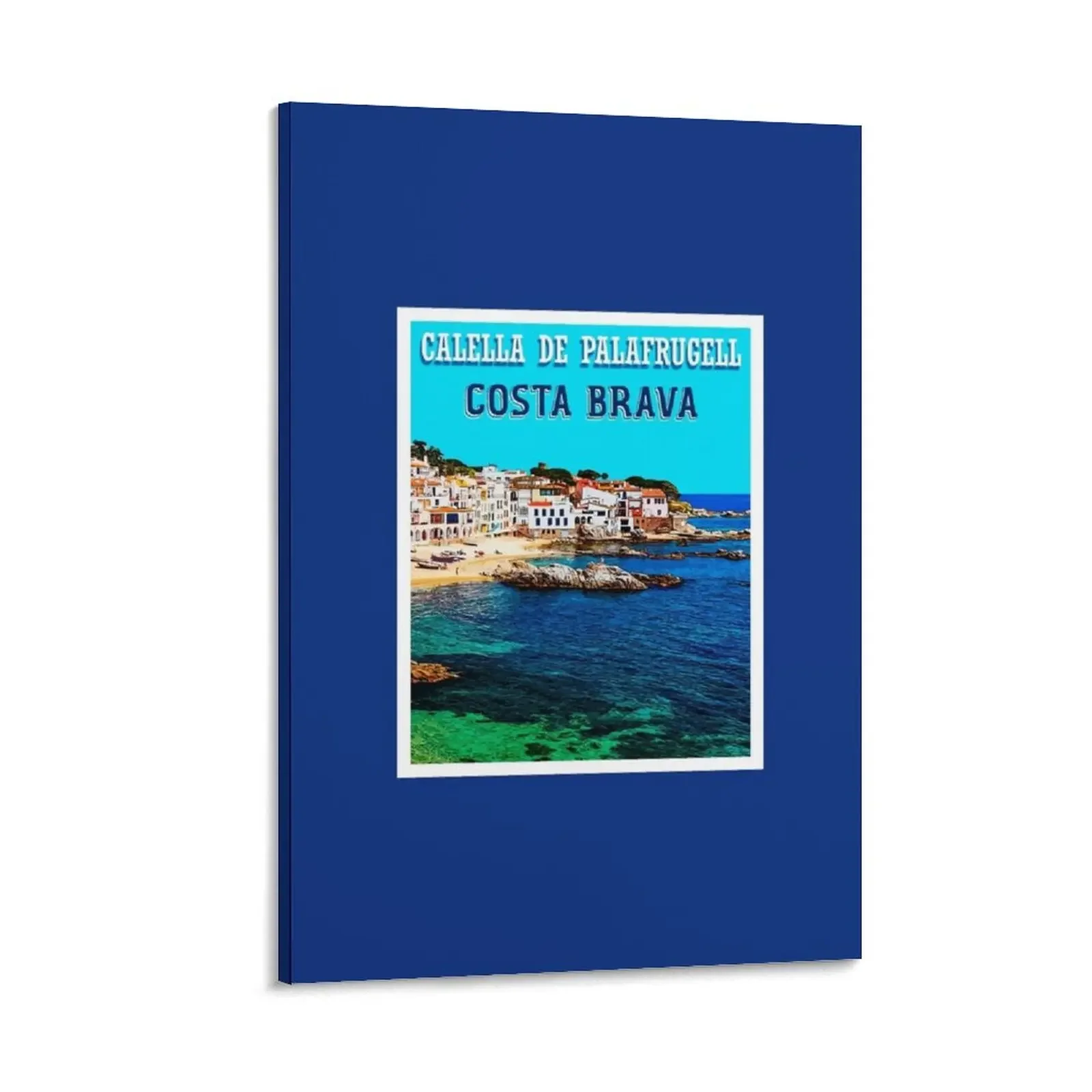 

Calella de Palafrugell Costa Brava Vintage travel poster Canvas Painting room decorations for men poster mural anime decoration