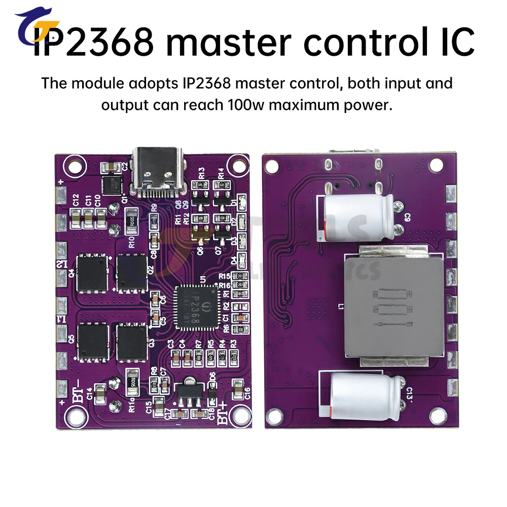 Рисунок 2 - IP2368 Двунаправленный модуль быстрой зарядки 100 Вт