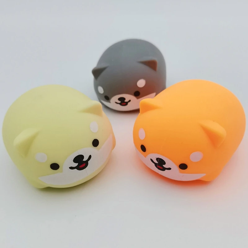 Balle sensorielle Shiba Inu pour enfants, jouet à pincer, anti-Stress, fournitures fête d'animaux mignons, balles décompression