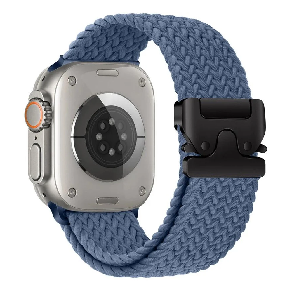 Fallschirmarmband für Apple Watch Ultra 4 3, 49 mm, 46 mm, 42 mm, 45 mm, 44 mm, geflochtenes Armband, iWatch Series 12, 11, 10, 9, 8, SE, 7.