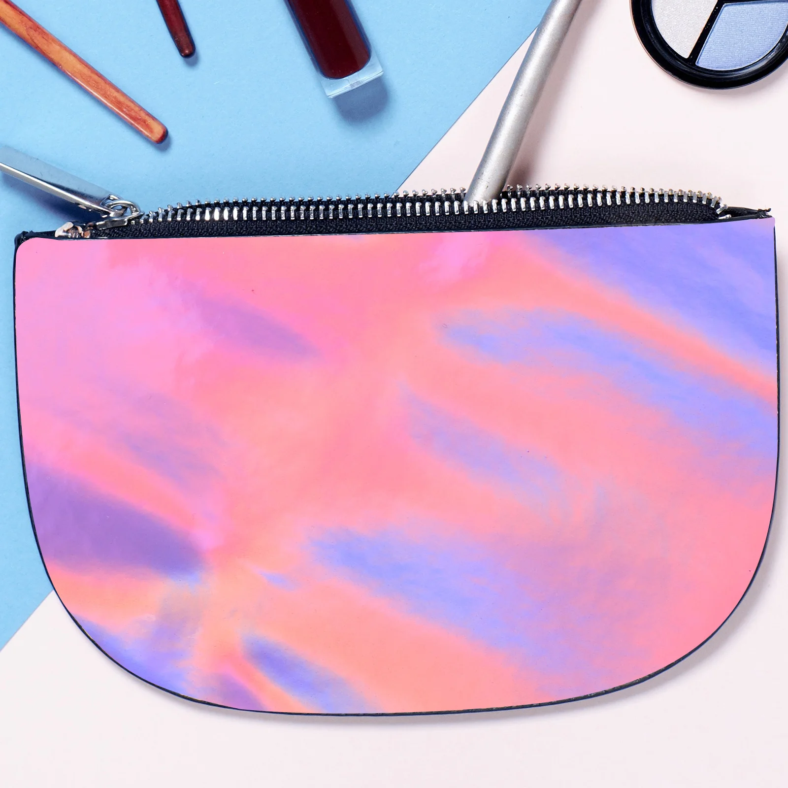 

PU Mirror Iridescent Glitter Fabric Colorful Dazzling Waterproof Elastic for DIY Crafting Clothing Handbags Costume