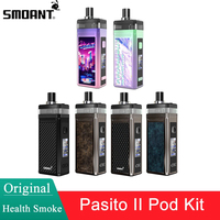 Original Smoant Pasito II Pod Kit 6ml pod cartridge & 2500mAh TC Mod 80W Bypass/VW/TC Box Mod Pasito 2 pod Kit Vaporizer