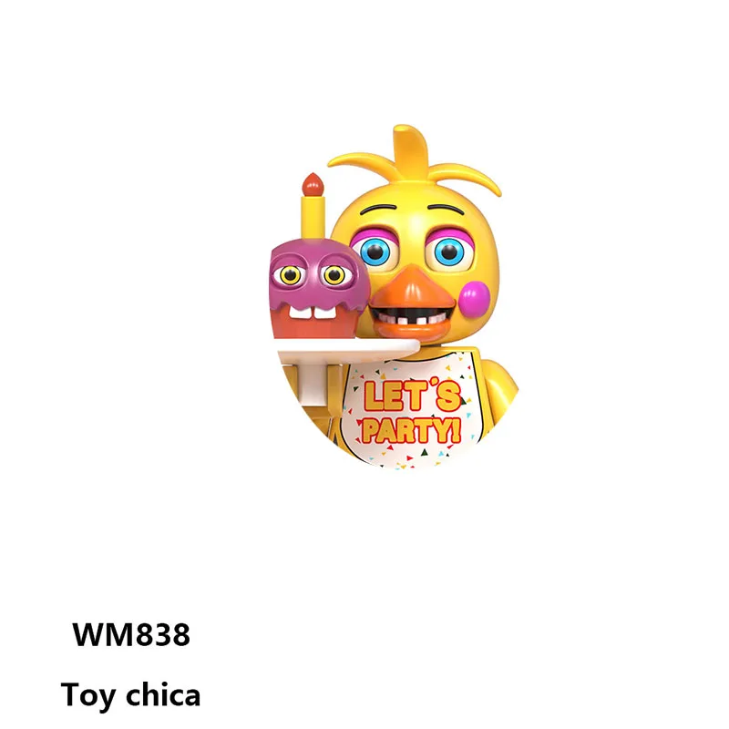 Cartoon Fnaf WM6074 fünf Nächte bei Freddys Bausteine Ziegel Puppen Mini Action Spielzeug Figuren montieren Weihnachts geschenke