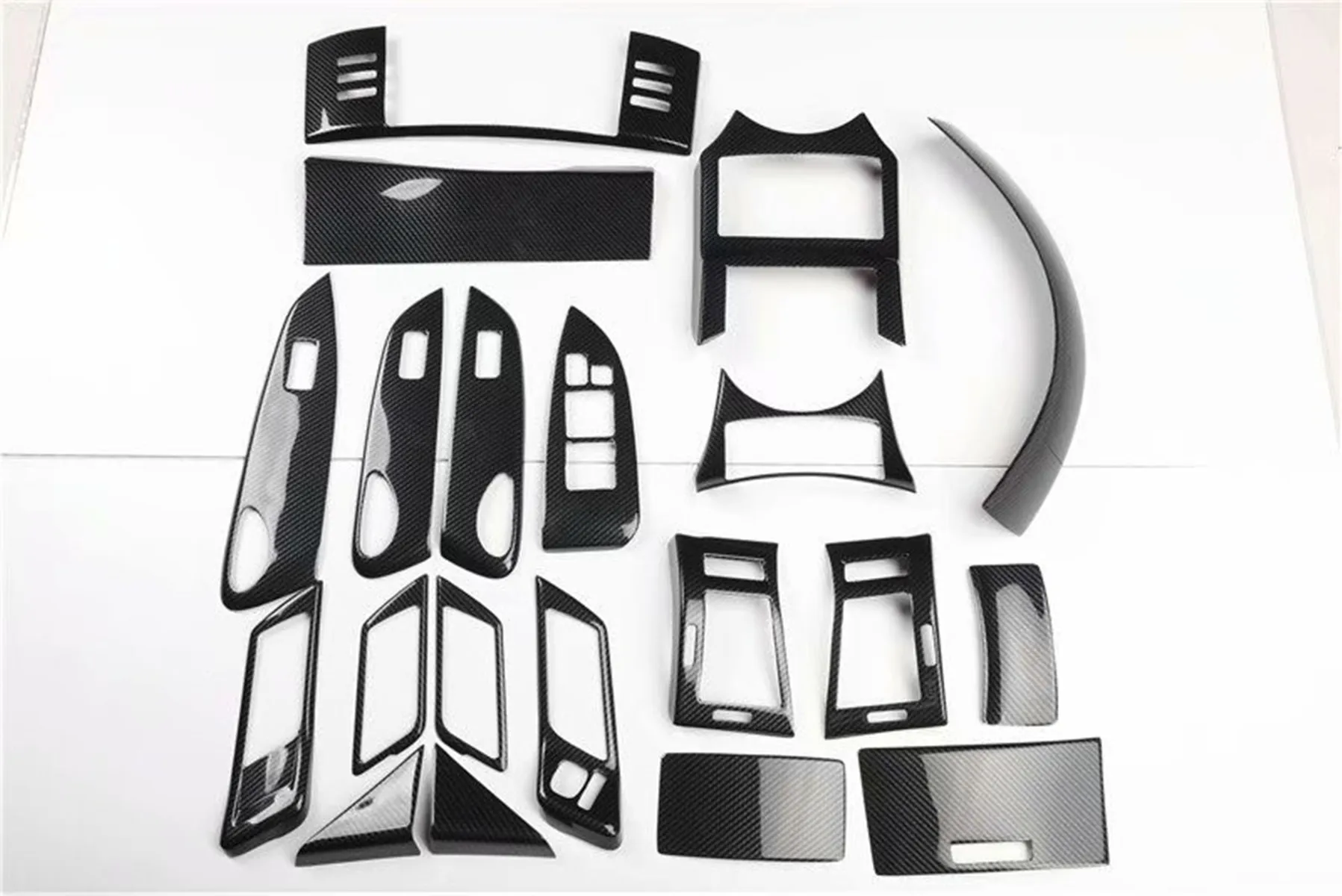 1lot Car stickers ABS carbon fiber grain inside decoration cover for 2005-2009 Toyota REIZ