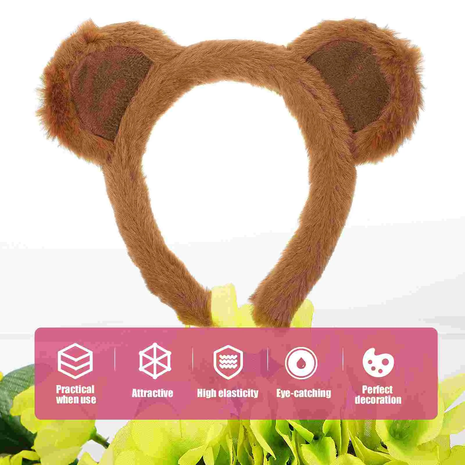 Diadema con orejas de ratón, accesorios para disfraz, cola de mono, oso, Cosplay