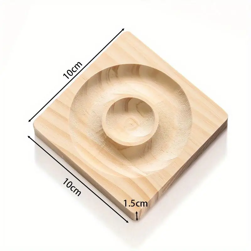 1PC Wooden Bead Tray Jewelry Design Tool Display Stand DIY Bracelet Measuring Scale Tray