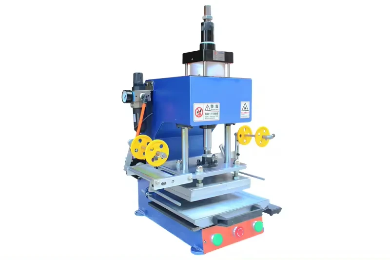 Leather Logo Embossed Machine Table Top Automatic Pneumatic Hot Stamping Foil Embossing Machine 18*28CM