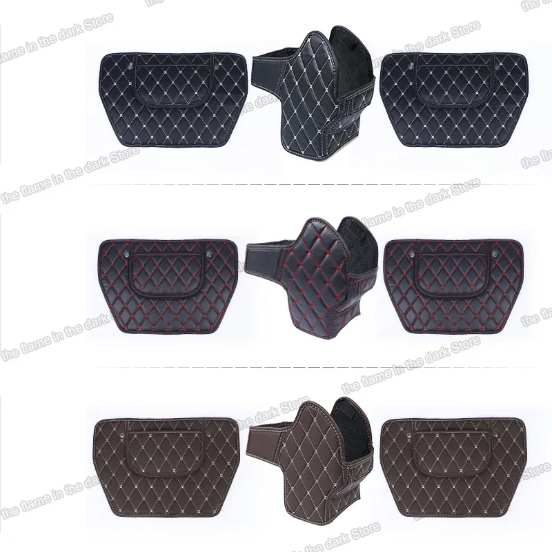 Leather Car Seat Armrest Anti-kick Mat for Volkswagen Tiguan 2017 2018 2019 2020 VW Accessories Auto 2021 2022 mk2 r line kits