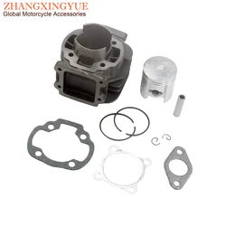 Scooter 70cc Big Bore Cylinder Kit For Italjet Pista 2 Scoop 50cc AC 47mm / 10mm 2-Stroke Engine Parts