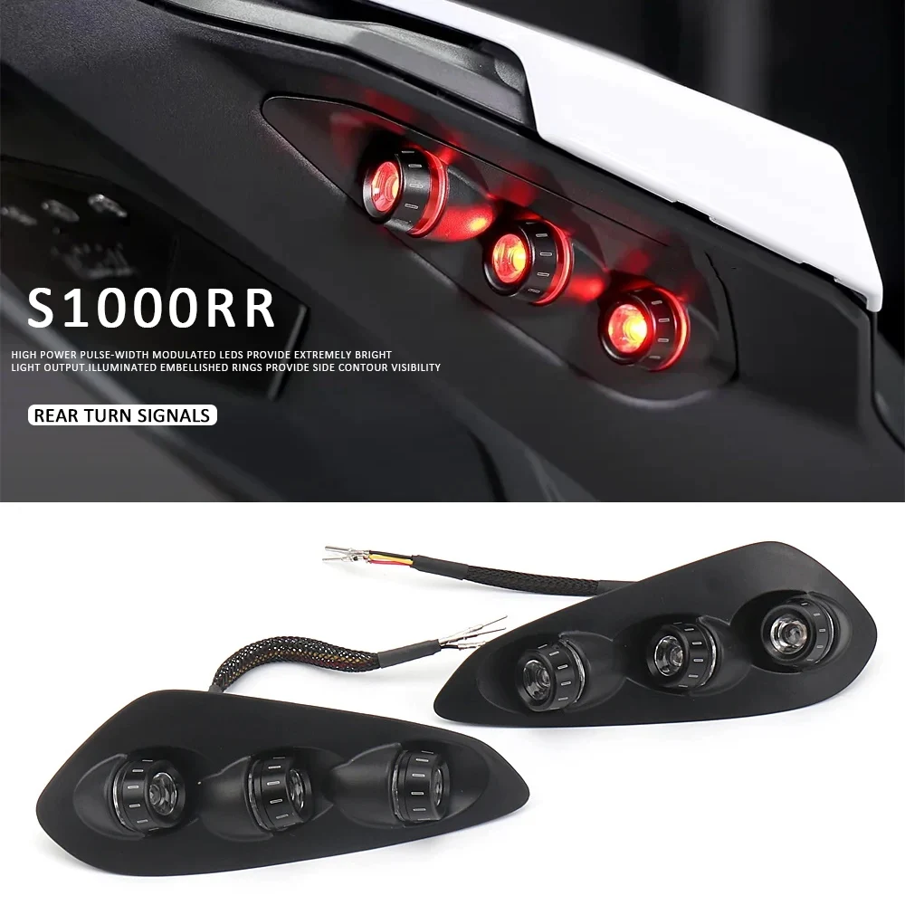 

For BMW S 1000 RR 2023 2024 2025 Rear Lights Motorcycle LED Turn Signal Indicators Directional Flasher Light Taillight S1000RR