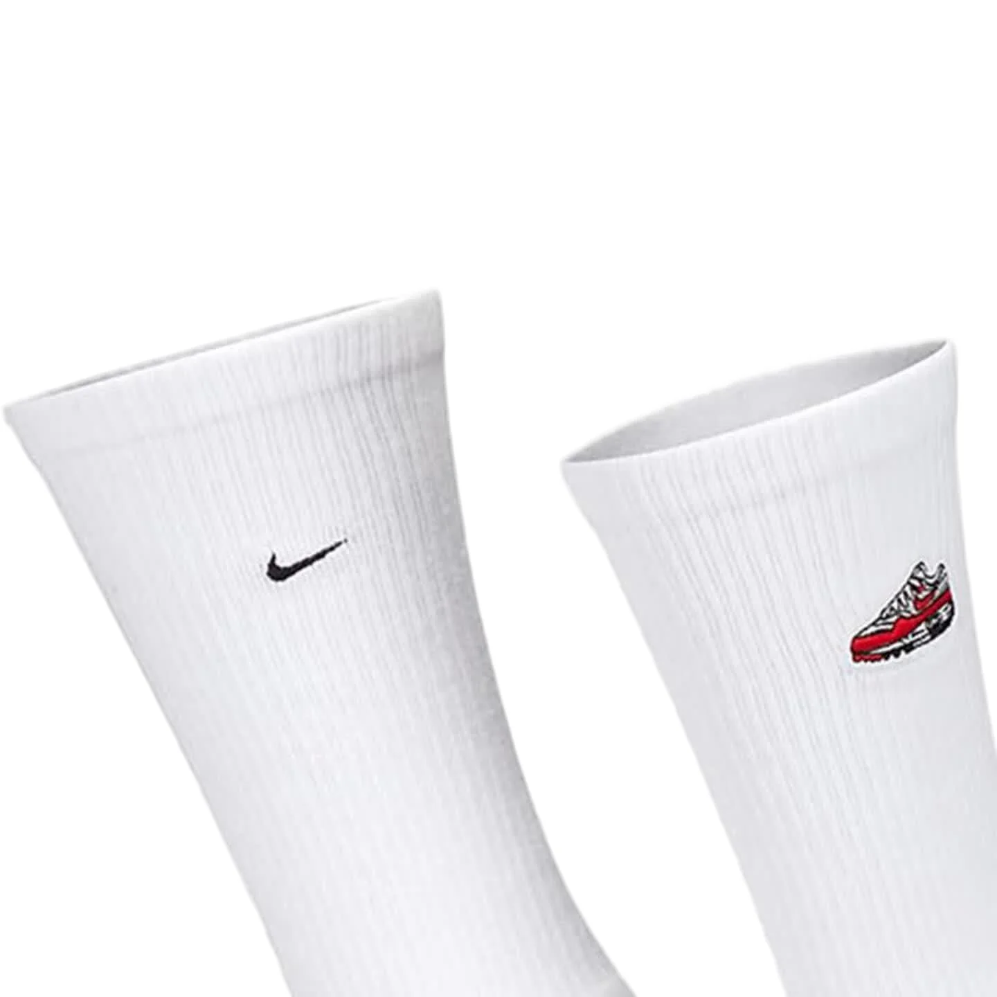 Nike Everyday Plus Logo Embroidered Anti-Slip Durable Quick-Dry Mid-Calf Sports Socks for Men, White, FQ0327-100 view 6