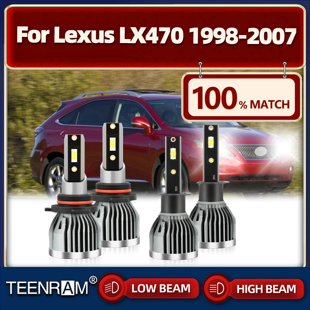 

240W 40000LM Car LED Light Bulb 12V Auto Lamps 6000K White Plug And Play For Lexus LX470 1998-2001 2002 2003 2004 2005 2006 2007