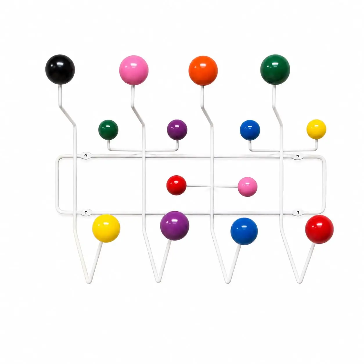 

Mid Century Modern Bubble Wall Mounted Coat Rack, Multi Color, Customized