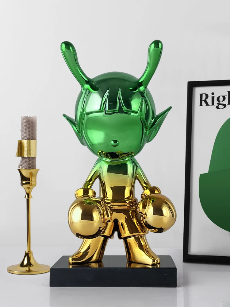 Figurine,Home Decor,Creative Cartoon Art Statuette Luxury Living Room,Wine Cabinet,Gateway,Desktop Decoration,Sculpture Gift