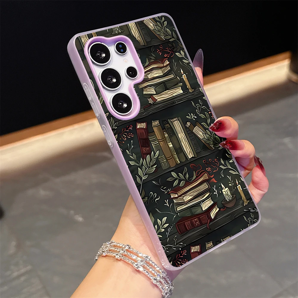 für Xiaomi Redmi Note 14 13 12 11 10 Pro Plus 4G 5G Redmi 14C 13C 15C Dunkles Bücherregal-Muster Kunst-Handyhülle Silikon TPU Cover – Detail 9
