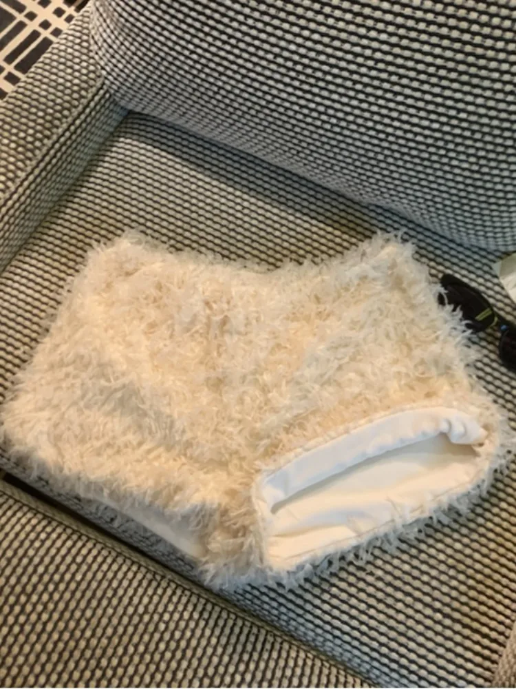 Calças de cintura alta evasê de pernas largas calças brancas para mulheres casuais outono inverno facionable commute sle corte reto malha...