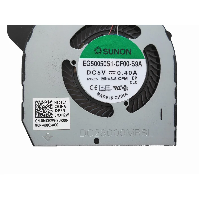 Вентилятор охлаждения процессора для Dell Latitude 5400, EG50050S1-CF00-S9A 0MXH2W MXH2W