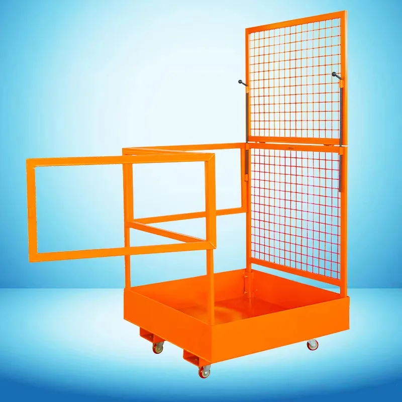 

Forklift Safety Cage Personnel Platform Forklift Hoist Basket 300KG Load Capacity Equipped with Safety Harness and L(Customized)