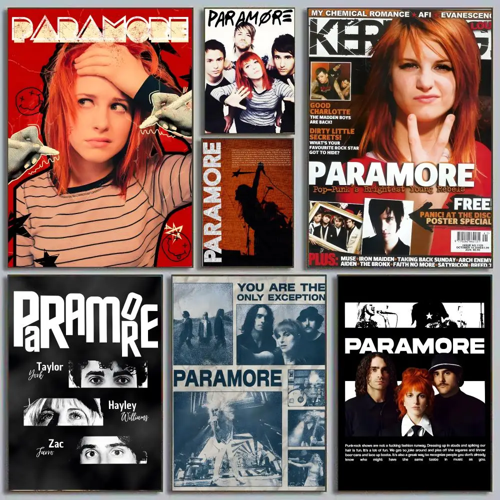 Paramore Hayley Williams Misery Business Emo Pop Punk Painting Calligraphy Eco-friendly wall decor Vintage Office frameless