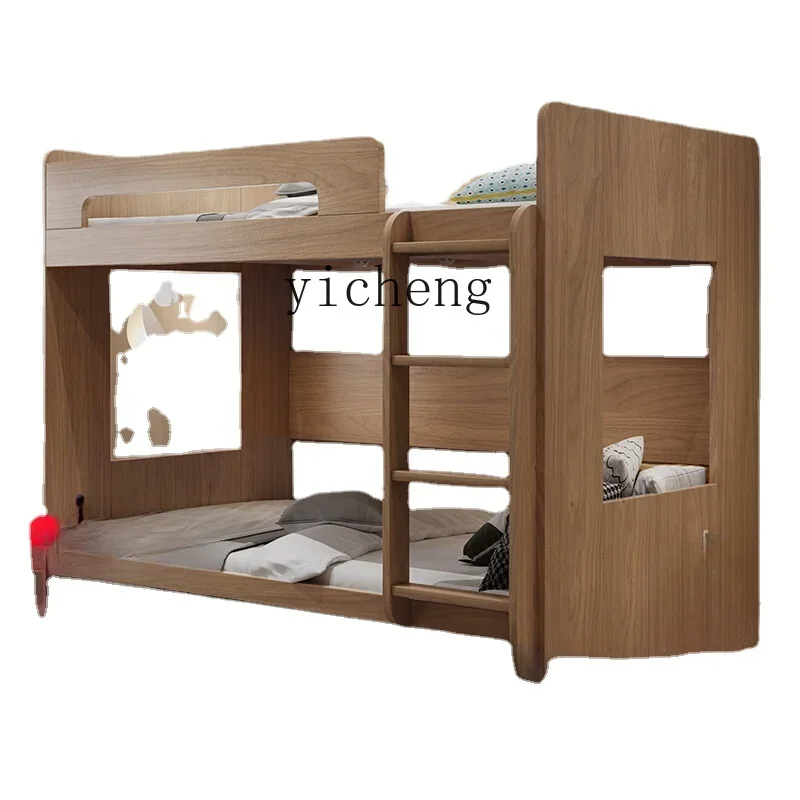A22Modern Simple Storage With Ladder Height-Adjustable Bed Small Apartment Double-Layer Children Bunk Bed