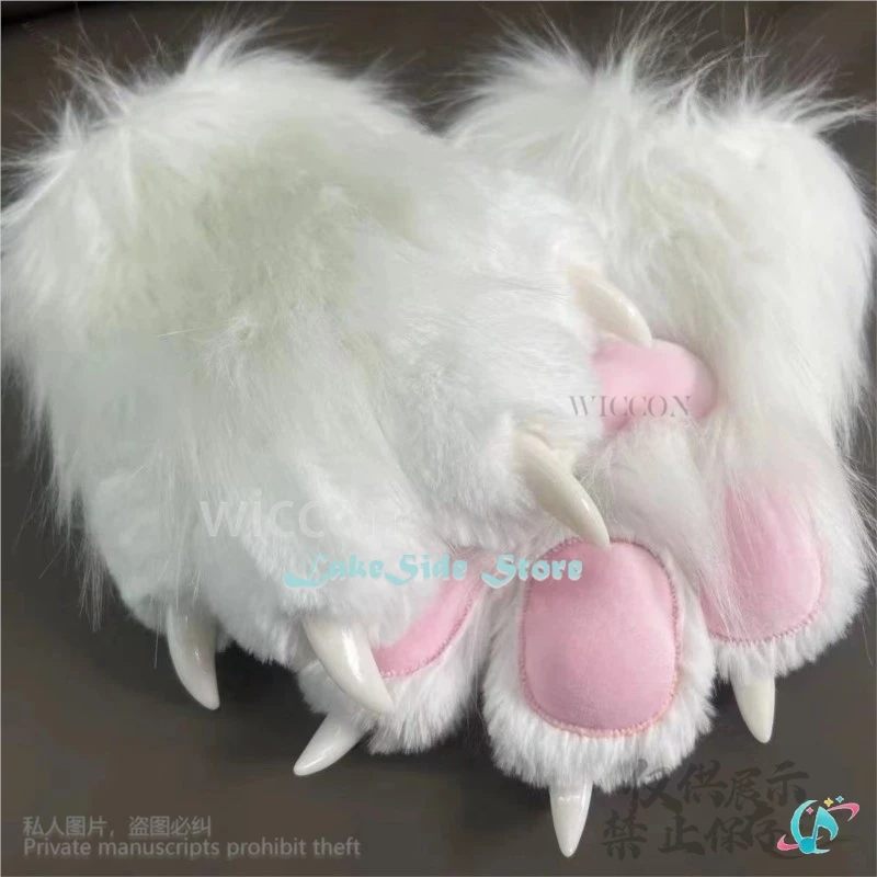 Anime Fursuit Kigurumi Cosplay Furry Claws Nails Gloves Wearable Furry Animal Paw Cos Cat Rabbit Fox Dog Props Customized