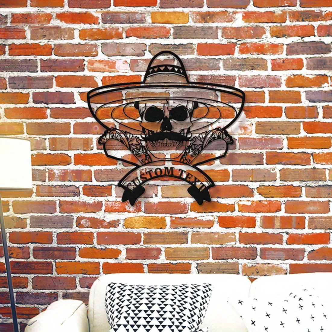 Custom Metal Wall Art - English Text Mexican Food Hanging, Personalized Taco Design Indoor/Outdoor Decor, Hot Restaurant Sign.