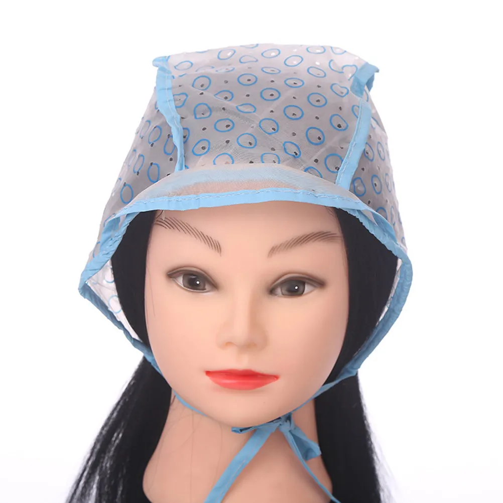 

12pcs Disposable Dyeing Cap Waterproof Hair Coloring Shield With Neck Guard Protective For Salon Home Use Hair Highlighting