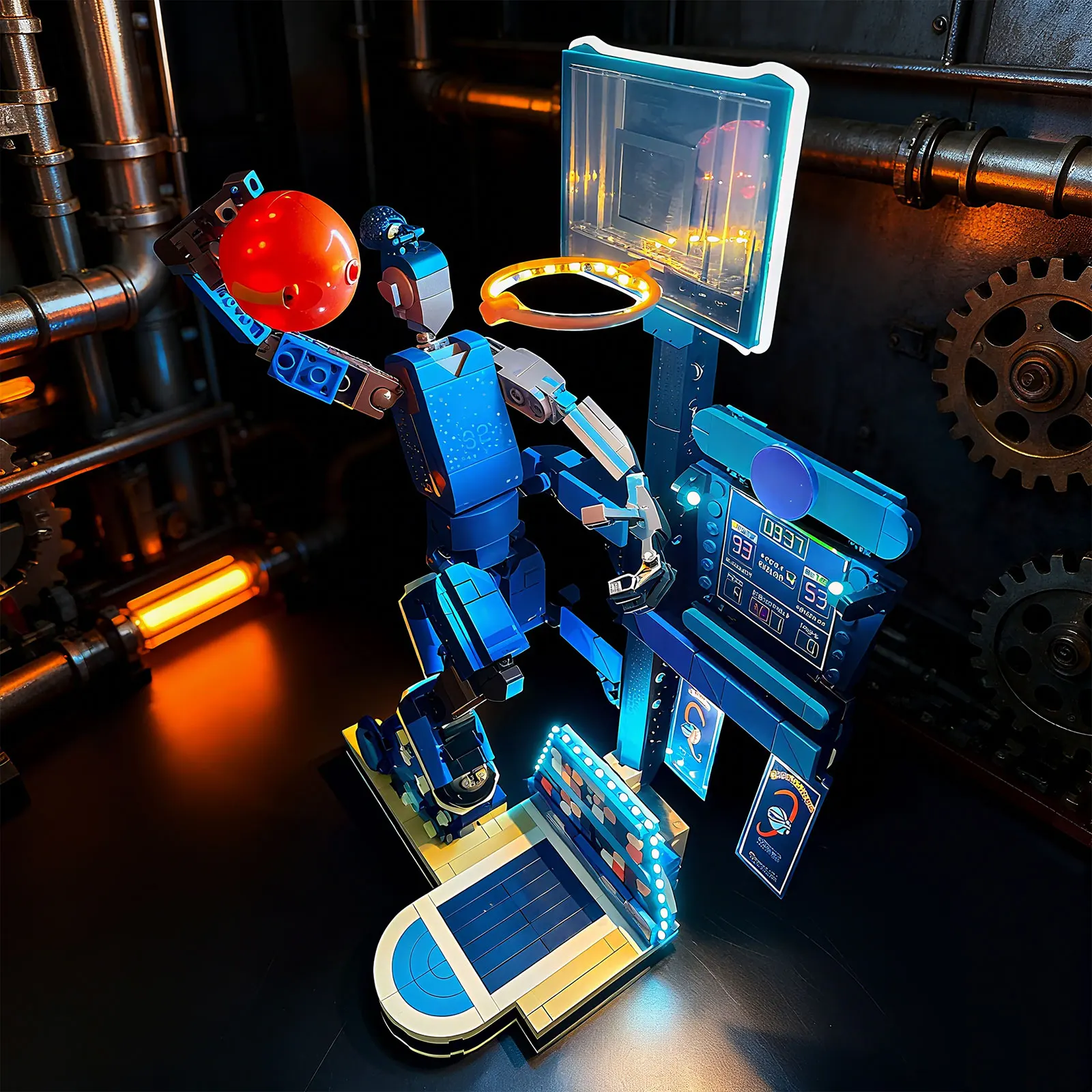 

LYBMTWF LED Lighting Kit Compatible with Lego 43010 Slam Dunk Model (NOT Include The Model Bricks)