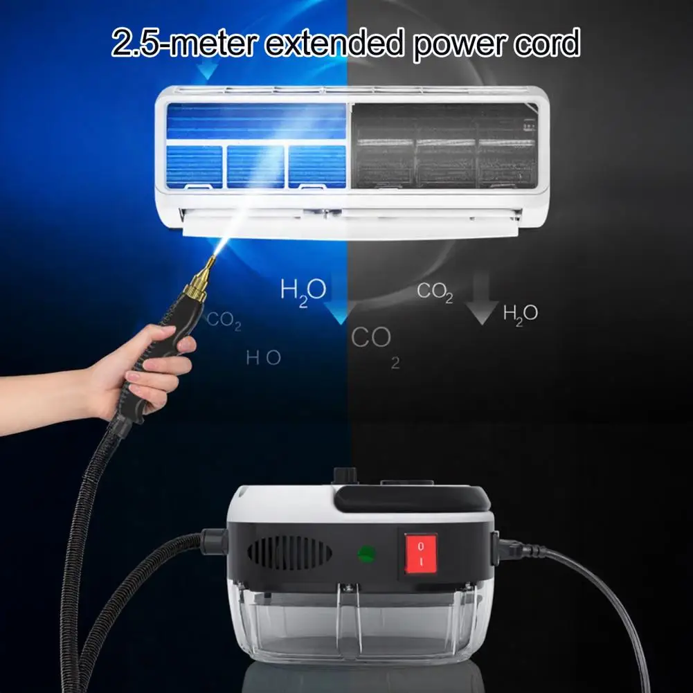 Limpiador a Vapor Portátil de Alta Temperatura y Presión de 2500w con Enchufe Estadounidense, Limpiador Multiusos a Presión para el Hogar