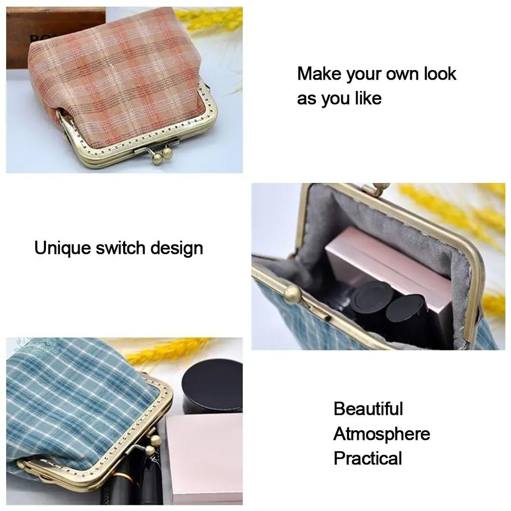 Mini Metal Purse Frame Kiss Clasp Bag Hardware Vintage Bag Kiss Clasp Lock Bag Clasps Bag Making