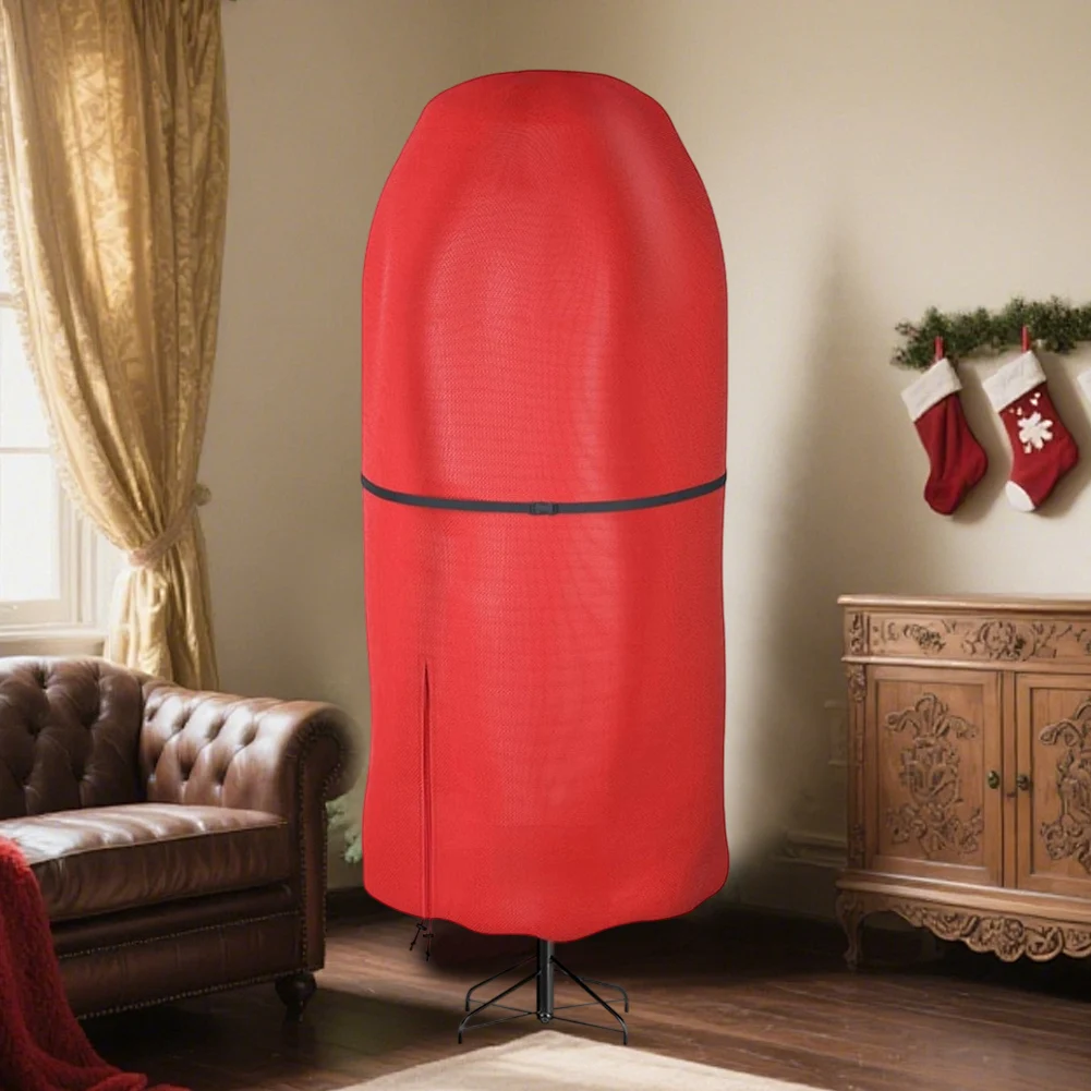 

Сумка для хранения деревьев, вертикальный дизайн с регулируемыми ремнями для искусственных деревьев до 9 футов, водонепроницаемый рождественский чехол