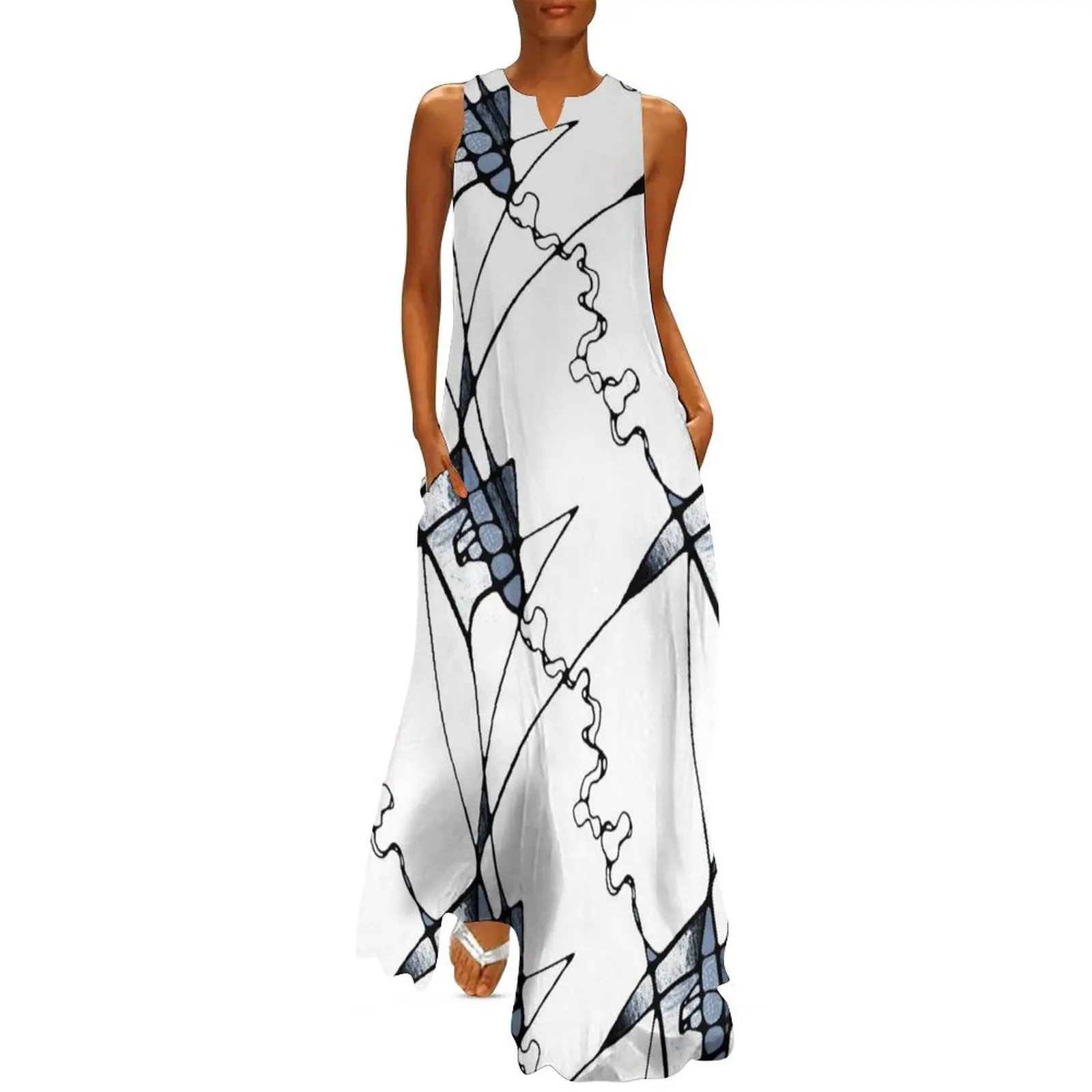 Crunchy Angles Long Dress dresses for women 2025 luxury designer party clothes