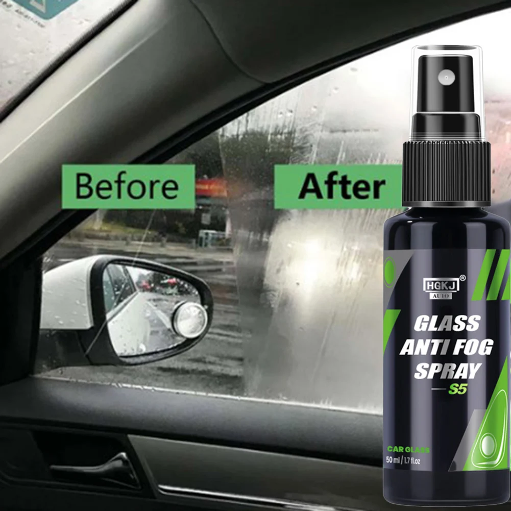 HGKJ S5 For Car Inside Glass Anti Fog Spray Prevents Fogging Clear Vision Water Repellent Spray Anti Rain Coating For Car Glass