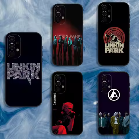 Rock L-Linkin P-Park Band Phone Case For Samsung S25,S24,S21,S22,S23,S30,Ultra,S20,Plus,Fe,Lite,Note,10,9,5G Black Cover