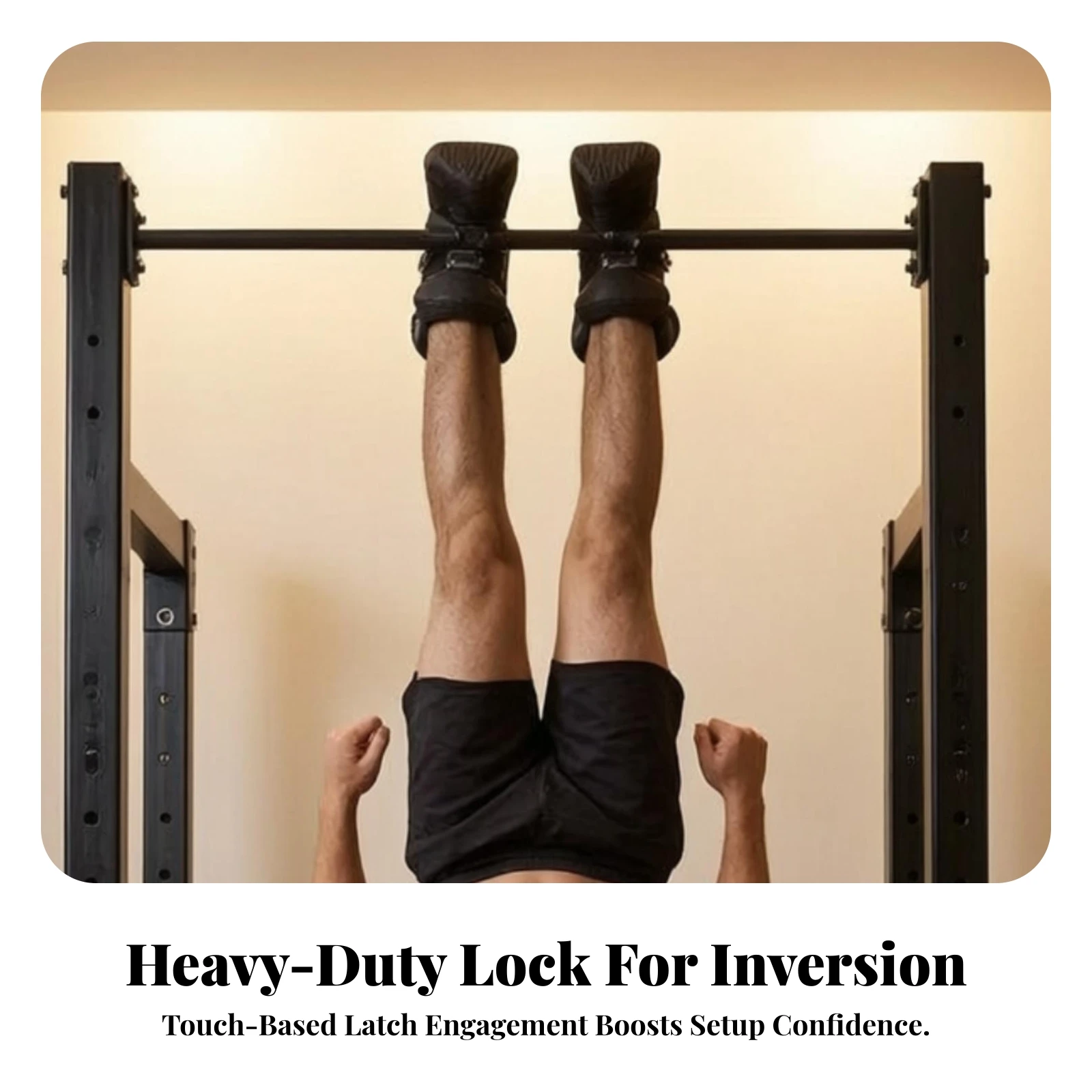 Hanging Ankle Cuffs with Assist Rope Padded Inversion Cuffs with Metal Hooks Inversion Boots with Foam Padding