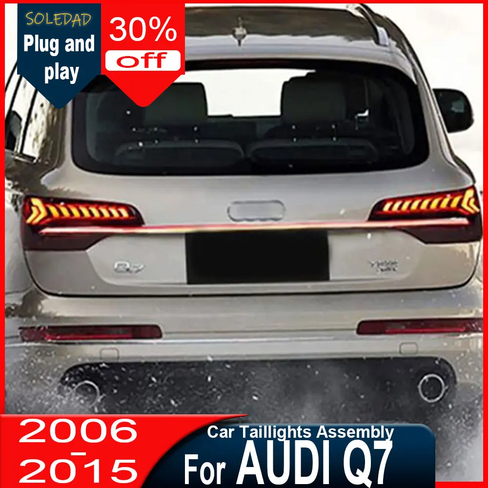

2 шт. задних фонарей для Audi Q7, светодиодные задние фонари 2006-2015, задние противотуманные фары, стоп-сигналы, указатели поворота, автомобильные аксессуары