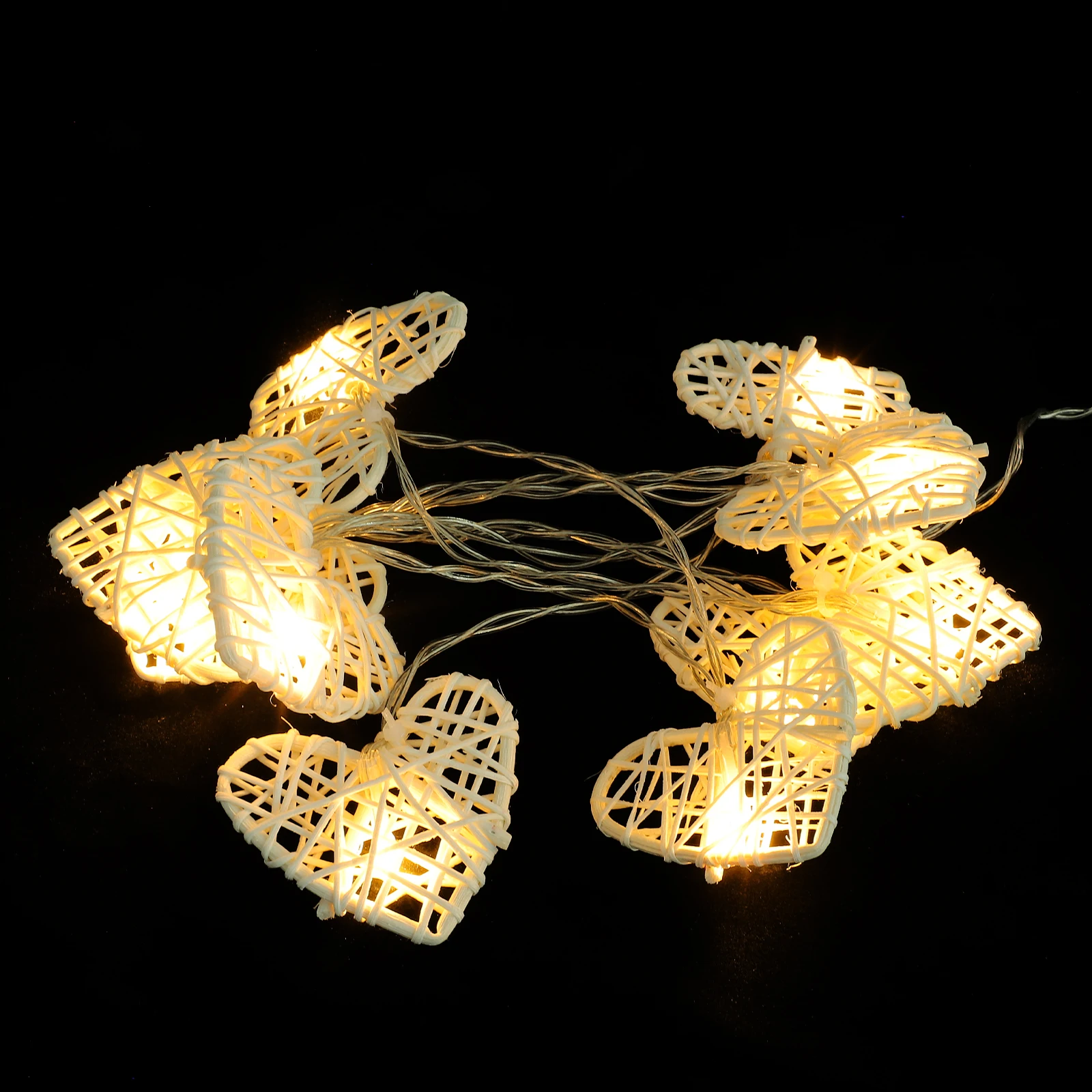 1.2 متر على شكل قلب Led سلسلة أضواء 10 مصابيح دافئة بيضاء لحفلات الزفاف ديكور في الهواء الطلق داخلي الحدث المرحلة إضاءة خلفية #4