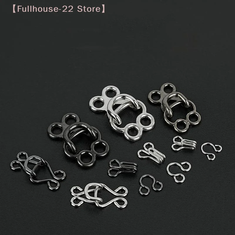 【MAX-22】10 Pairs Metal Invisible Garment Hook Jeans Pants Skirts Adjust Clasp Decoration Buttons DIY Sewing Crafts Accessories view 3