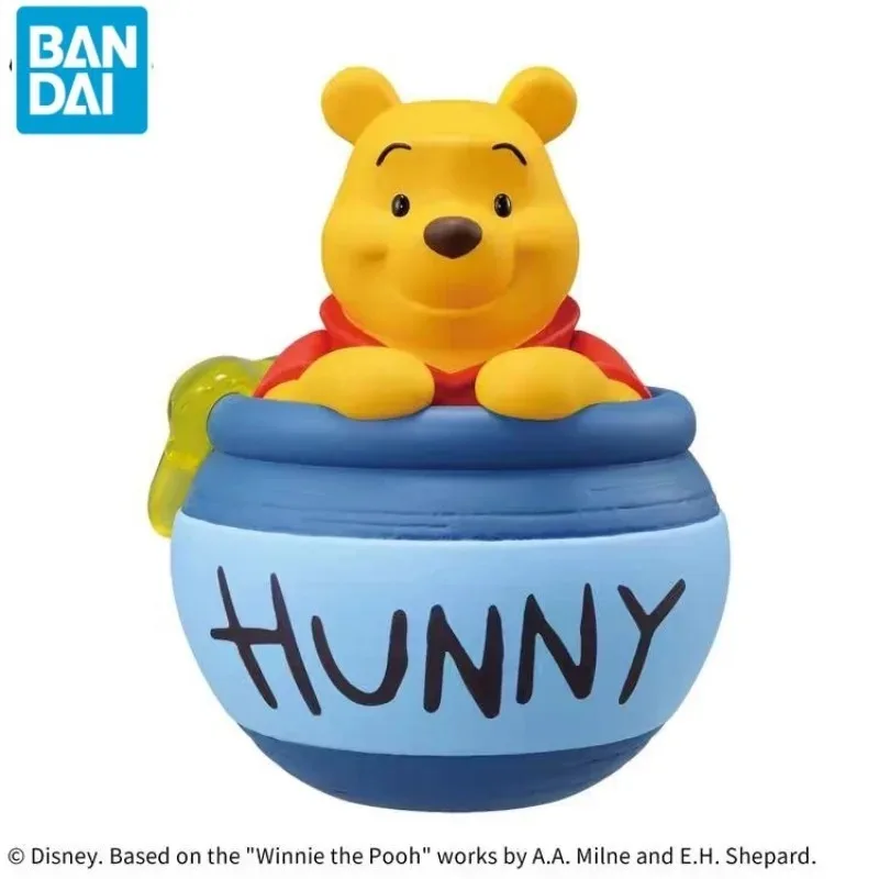 

In stock Original Bandai Disney SOFVIMATES Pooh Bear Ornaments Figure Anime Action Figure model Toys Ornament Birthday Gifts