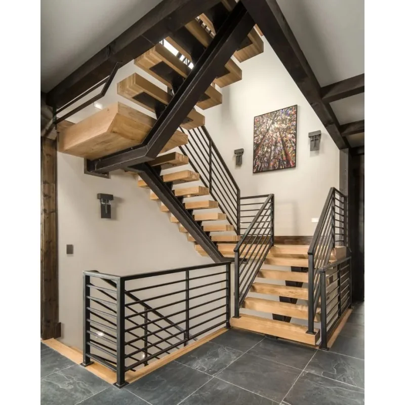 custom.Modern Interior Fit-Out Mono Rail Stair with Timber Treads and Glass/Glass Balustrade Villas & Condos