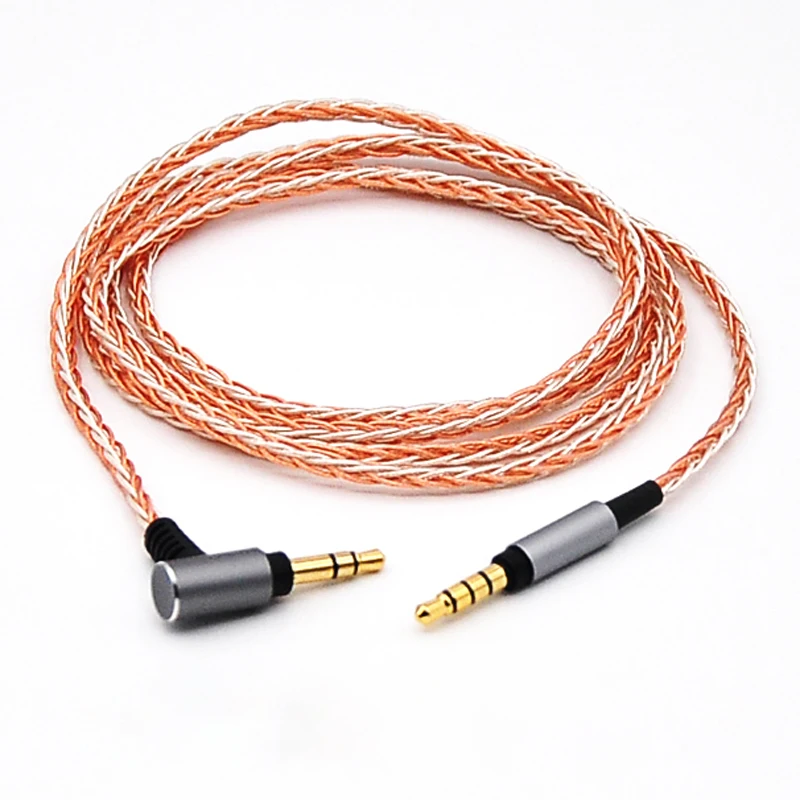 8 Core Silver Plated 3.5mm Stereo To 3.5mm Connector Hifi Upgrade Cable For SONY MDR-1A 100AP 1000XM3 MSR7 Earphone - Image 2