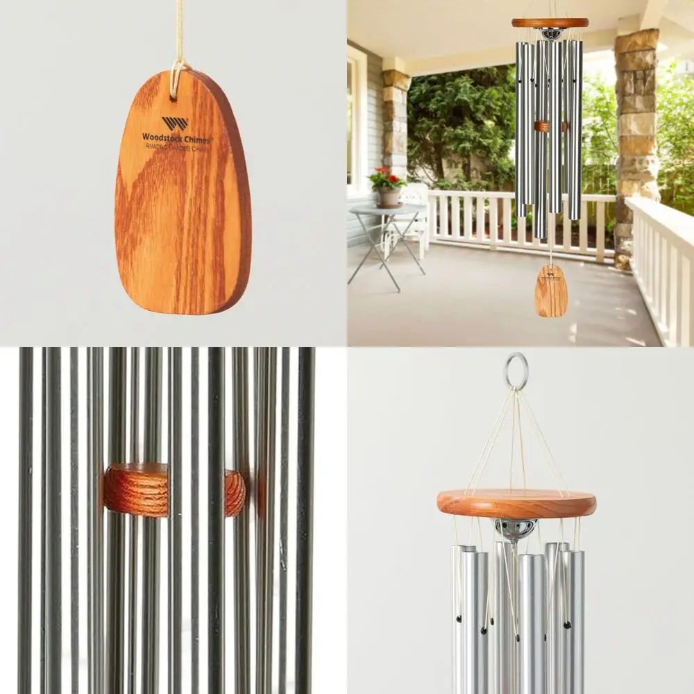 

24-inch Memorial Wind Chime: 'Amazing Grace' Outdoor Decor for Sympathy and Remembrance