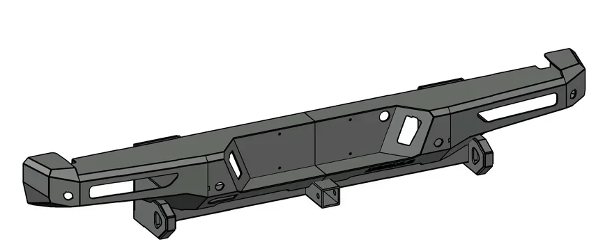 4x4 Steel Bull Bar Rear Bumper Kit For F150 RAPTOR 16+ Rear Bumper