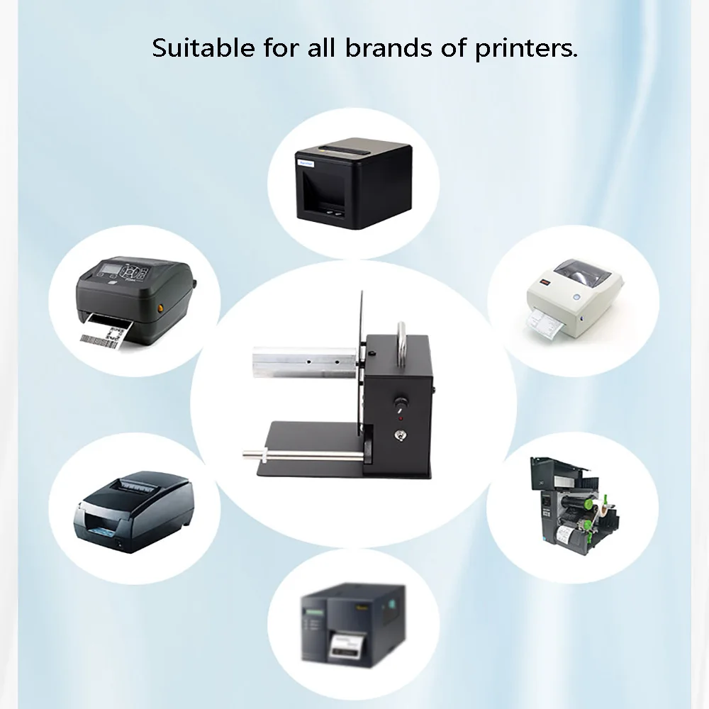 Fully Automatic Label Rewinding Machine 180mm Two-Way Barcode Label Rewinding Machine Speed 1-8 Inches/Second Adjustable