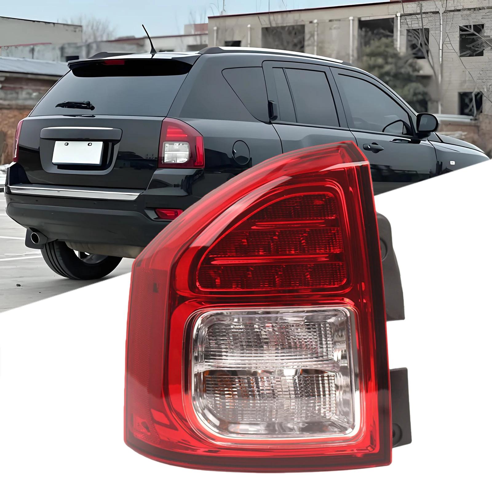 

For JEEP Compass 2011-2013 Turn Signal Warning Tail Light LED Taillight Brake Lamp Replaces Side Tail Light Assembly