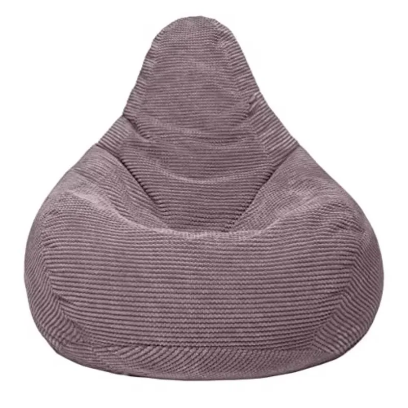 Loft 25 Adult Bean Bag Chair High Back Corduroy Fabric Indoor Gaming Ergonomic Design Separate Footrest Extra Soft One Seat Pouf