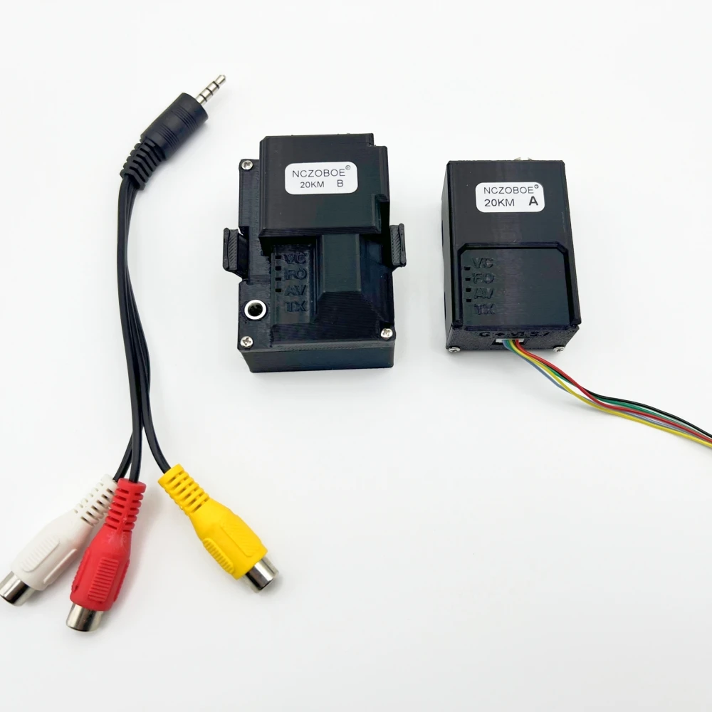 NCZOBOE 20/40/60 KM TTL Optical Transceiver Module DC 5.5-26V  Interface for Drones TTL to Fiber Optic Module